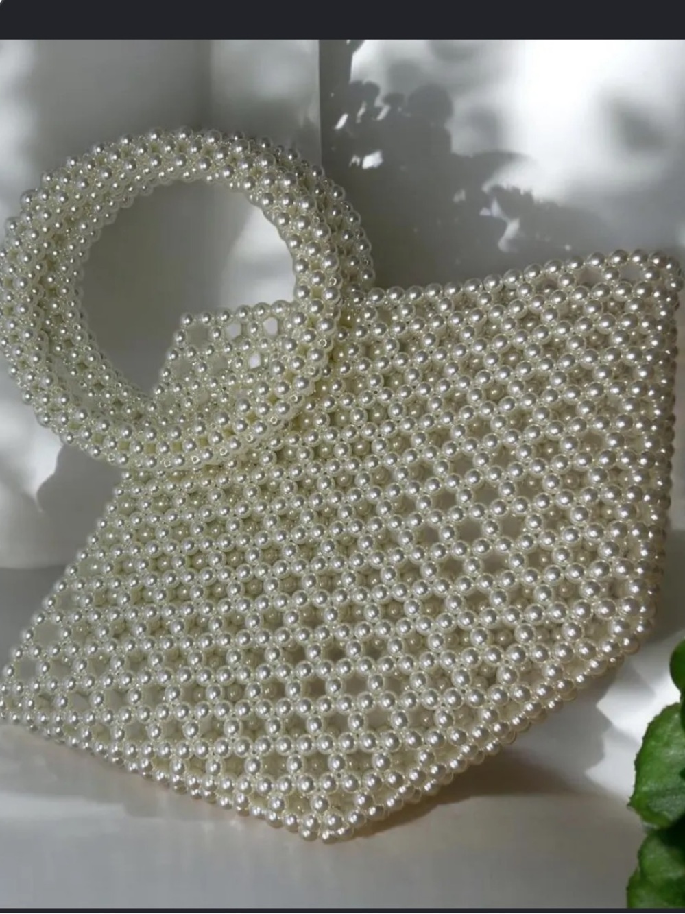 Pearl bridal wedding formal purse handbag